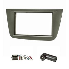 Mascherina radio doppio DIN 2DIN adatta per Seat Altea FR XL Toledo 5P Quadlo...