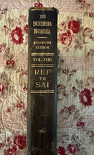 Encyclopedia Britannica 11th Edition 1910 to 1911 , Volume XXIII, REF to SAI