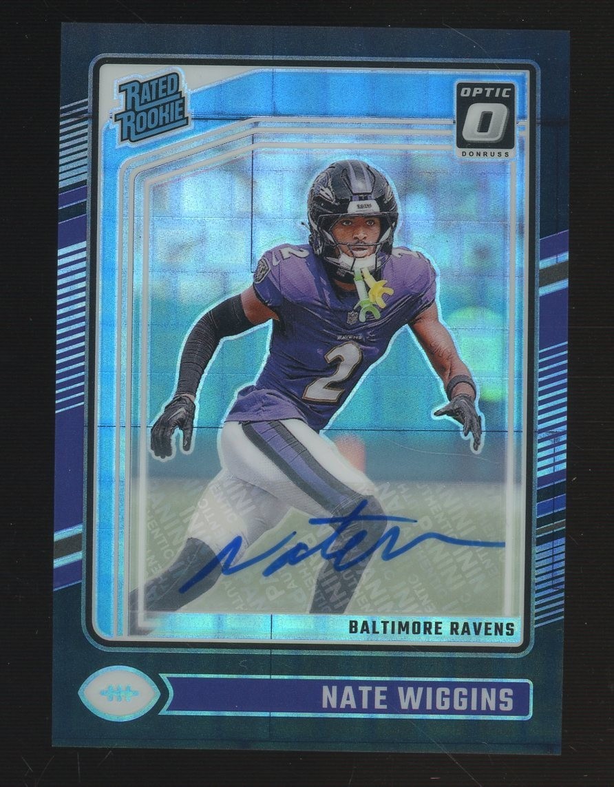 2024 Donruss Optic Black Pandora Prizm 11/25 #281 (COLOR MATCH) Nate Wiggins RC