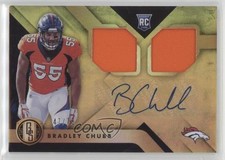 2018 Panini Gold Standard Rookie Jersey Double 47/75 Bradley Chubb #260 Auto 1x9