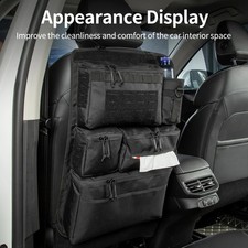 Tactical Car Back Seat Organiser Hanging Storage Bag MOLLE Camo Foldable Pouch
