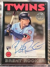 2021 Topps Update 1986 Autographs Brent Rooker Rookie Auto Black #/199 RC 