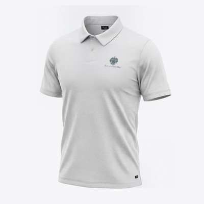 Greg Norman Mar-a-Lago Club Golf Polo Shirt XXL Blue Geometric Play Dry TL114144