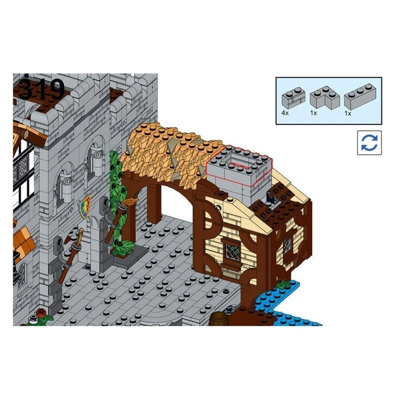 MOC-164496 Lion Knights’ Harbor Compatible with 10305 3094 PCS Castle - Image 2 of 4