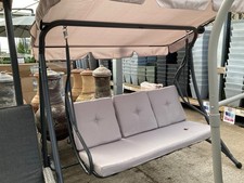 Garden Swing 3 Seater Beige