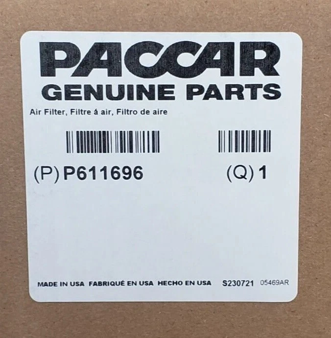 NUEVO ELEMENTO DE AIRE ORIGINAL PACCAR P611696 OEM PARA Kenworth T660 T680 T400 T800 Foto 3 de 3