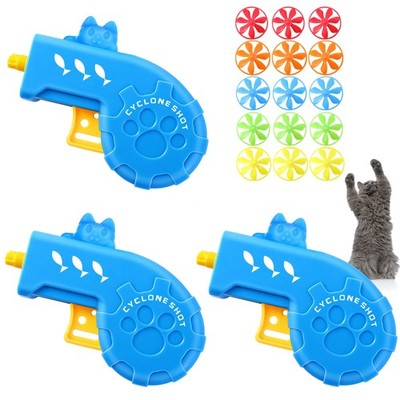 Sumind 18 Pieces Interactive Cat Fetch Tracking Toys With 5 Colors Cat, blue