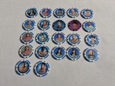 Topps WWE Chipz John Cena Triple H Boogeyman CM Punk Power Poker Chip Auswahl