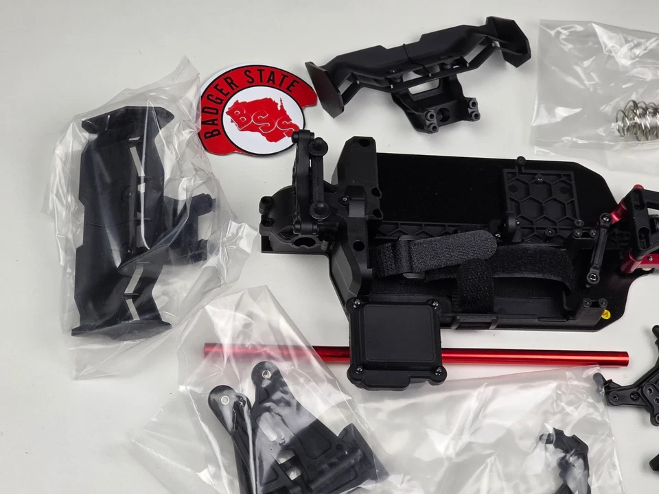 MJX Hyper Go 14210 Roller Slider Chassis Spoiler Bumper Extras 1/14 RC Parts Lot - Image 2 of 4