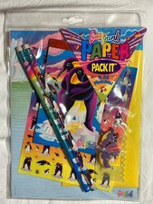 New Lisa Frank Paper Pack It Penguin Stationery Set: Stickers, Pencils, Note Pad
