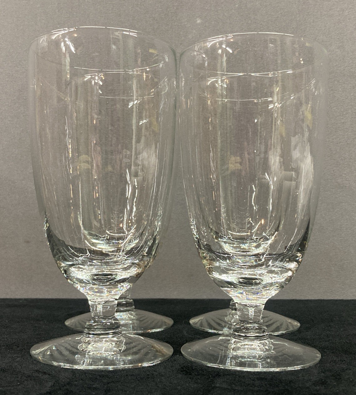 Iced Tea Glasses Clear Glass 12oz Set of 4