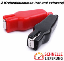 2PCS 20A Krokodilklemmen Ummantelt Doppelseitig Kabel Messleitungen