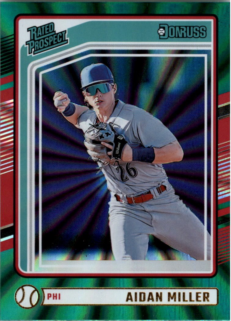 2024 Donruss Green Laser #101 Aidan Miller - BB