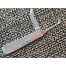 VINTAGE KUTMASTER 2 BLADE VETERINARIANS SPAY KNIFE STAINLESS HANDLE 
