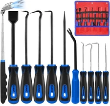 11 Pcs Automotive Hook and Pick Tool Set with Telescoping Magnetic Pickup Gas...