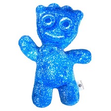 Sour Patch Kids Blue Raspberry Plush Stuffed Candy Character Toy Blue Speckled