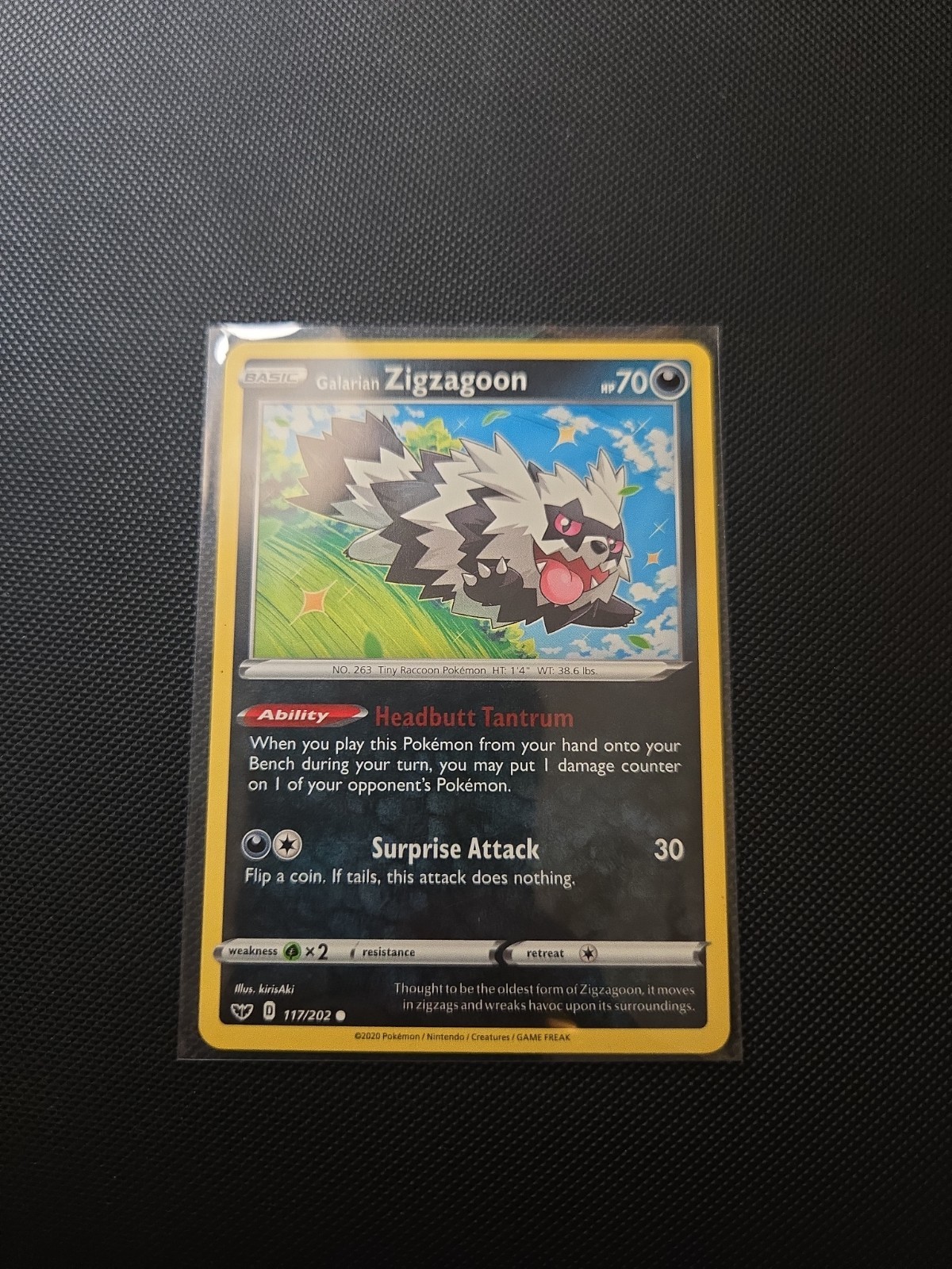 Pokémon - Galarian Zigzagoon - Sword and Shield - 117/202
