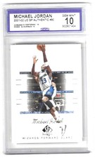2001-02 SP AUTHENTIC Michael Jordan # 90 Graded Card CCG 10 Wizards gem mint