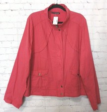 Maurices Linen Jacket Womens SX 3 Coral Color New With 49.00 Tags Lightweight