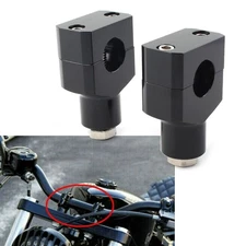 For Harley Fatboy 1" Motorcycle Handlebar Handle Bar Adapter Risers Clamp Mounts