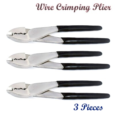 AAPRO 3 CRIMPING & CUTTING WIRE PLIER 10'' PLIERS 4 ELECTRICIANS & MECHANICS NEW