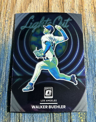 2022 Donruss Optic Lights Out Walker Buehler #LO-11 Los Angeles Dodgers