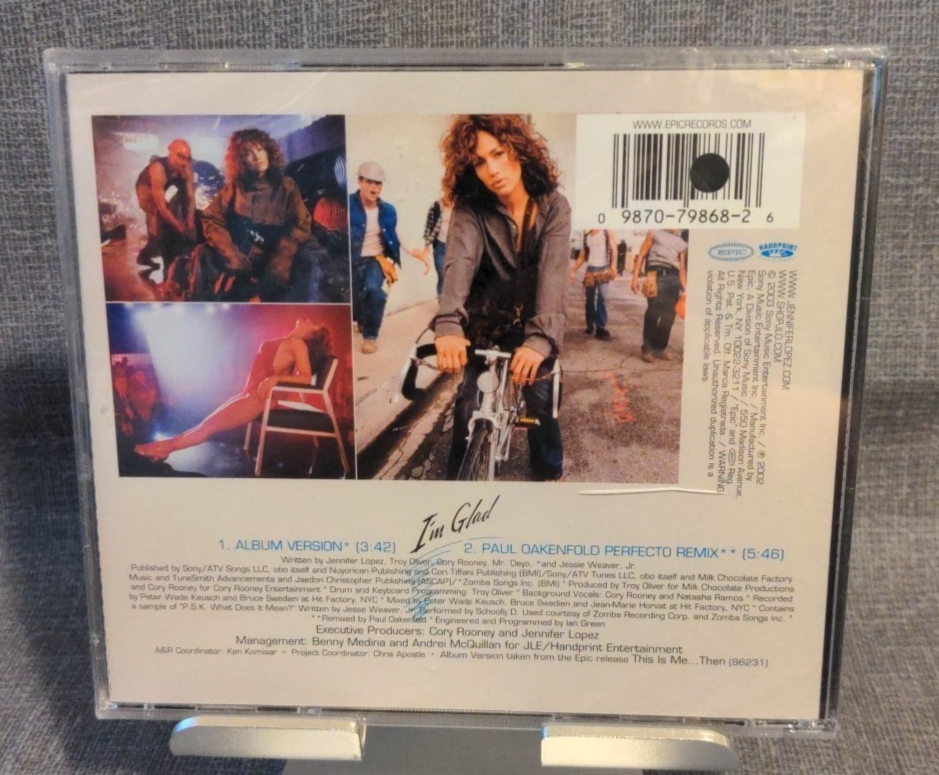 Jennifer Lopez - I'm Glad (Single) (CD, 2003, Epic) - Like