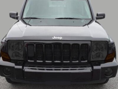 Fits: 06-10 Jeep Commander Headlight tint vinyl smoked covers $5 refund avail