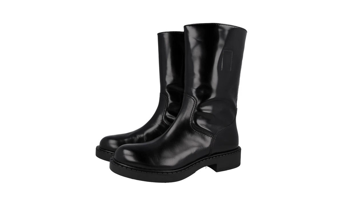 Prada mid sales calf boots