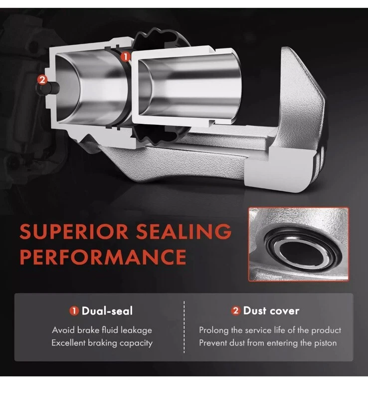 Pinza de freno con soporte para Audi A4 2013-2016 Q5 A4 Quattro F Driver Ga3 Foto 4 de 4