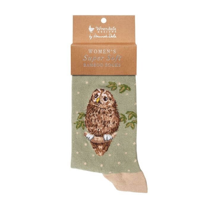 Wrendale Designs Women's Wrendale Owl Sock Treetops - Image 2