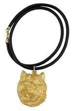 Cairn Terrier - Dog necklace, gold-plated pendant for dog fan, unique jewellery