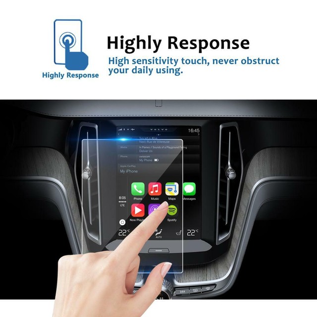 Tempered Glass GPS Navigation Screen Protector For Volvo XC60 V60 S60