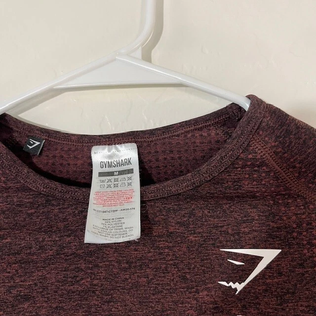 gymshark crop long sleeve workout gym run shirt