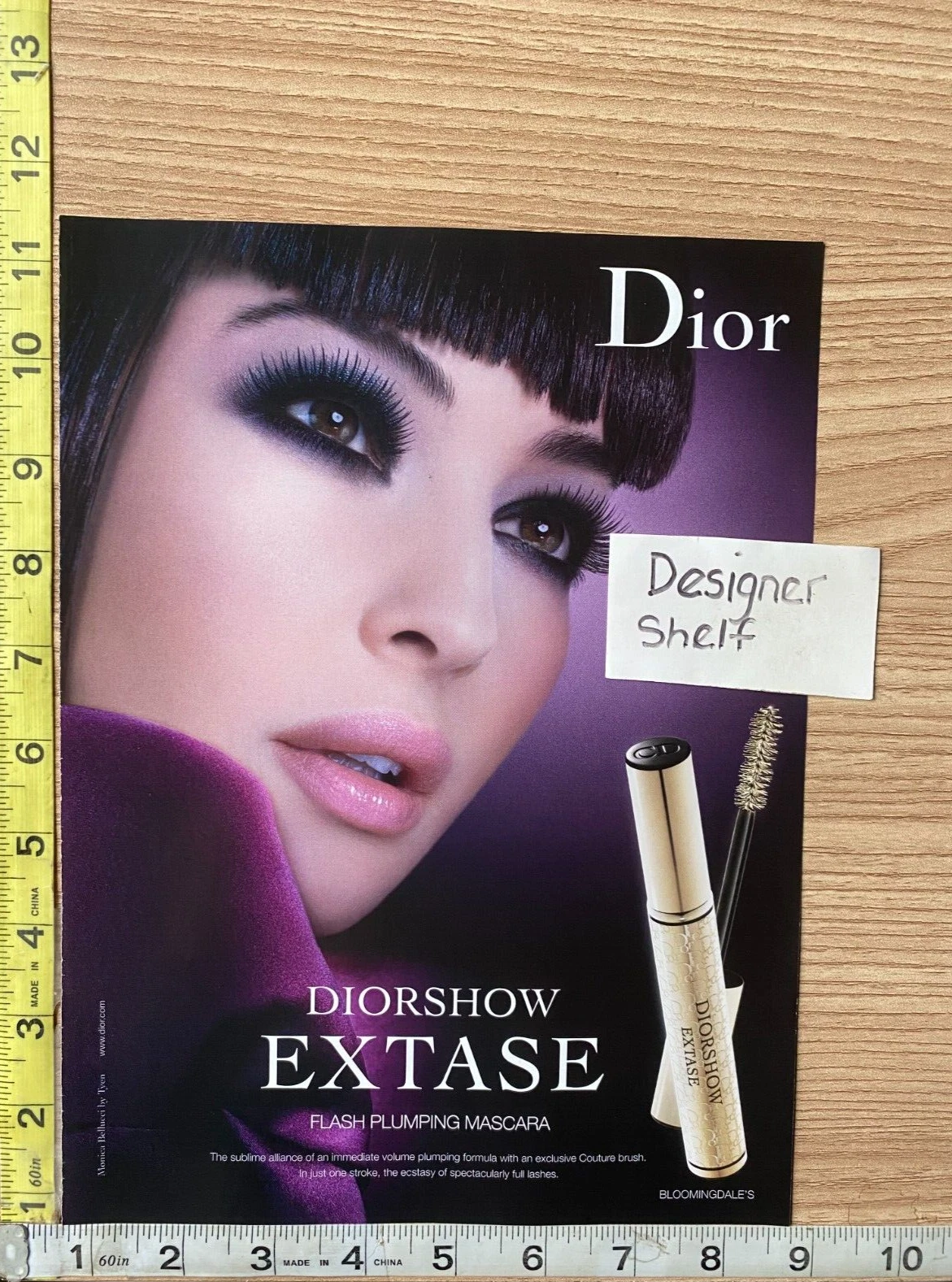 Mascara repulpant flash Dior Extase 2011 magazine imprimé publicité