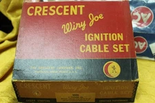 Vintage DISPLAY ART NOS CRESCENT WIRY JOE IGNITION CABLE SET 1001 6 CYLINDER  #2