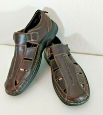 Lotus Men's Sandal Size 10 Closed Toe Brown Leather Upper
