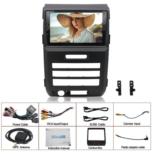 9" Android 10.1 Car Stereo Dash Kit GPS MP5 Radio Wifi FM For Ford F150 2009-12 - Picture 3 of 12