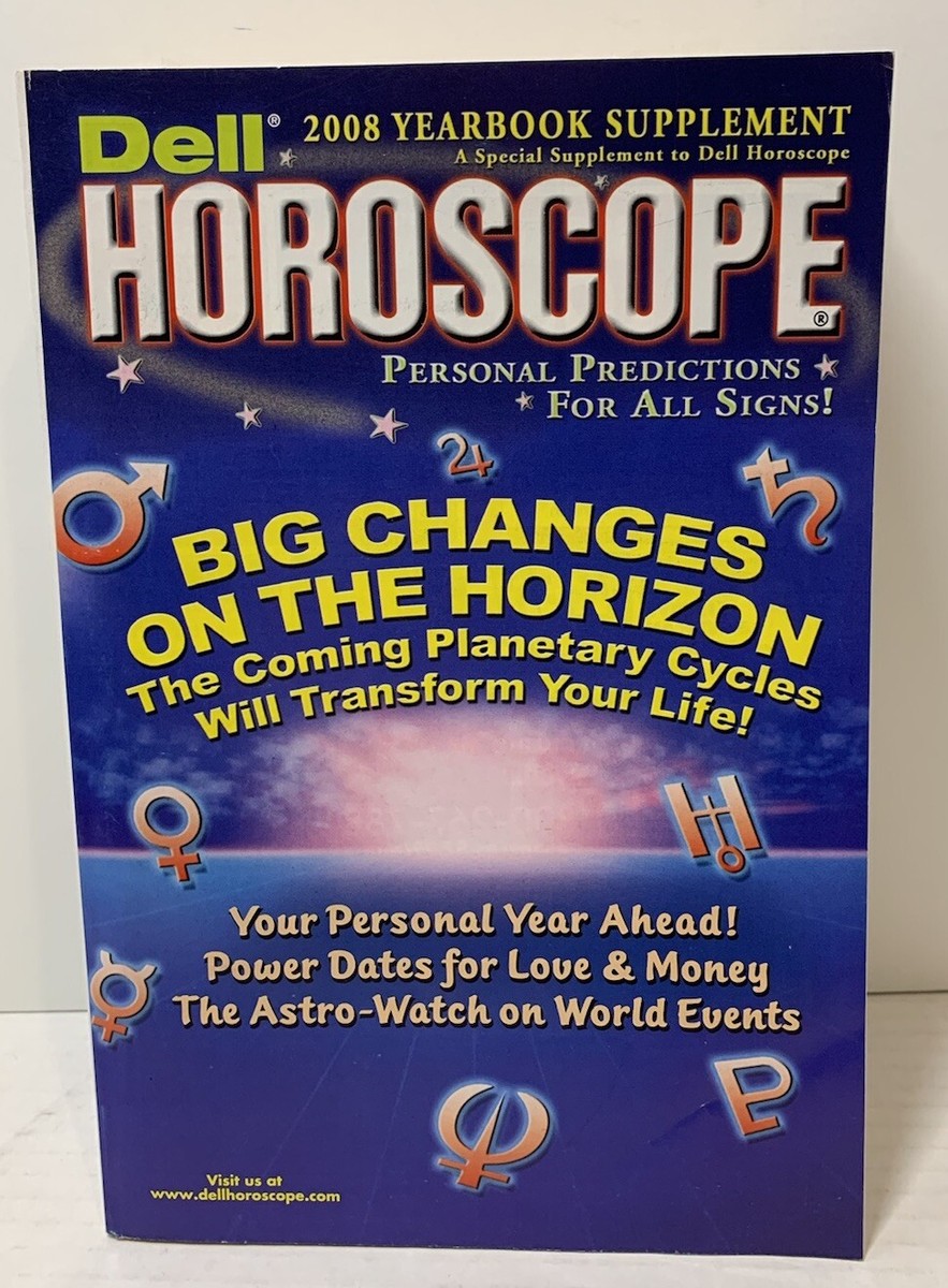 Vintage 2008 Dell Horoscope Astrology Magazines (6) Zodiac Guide