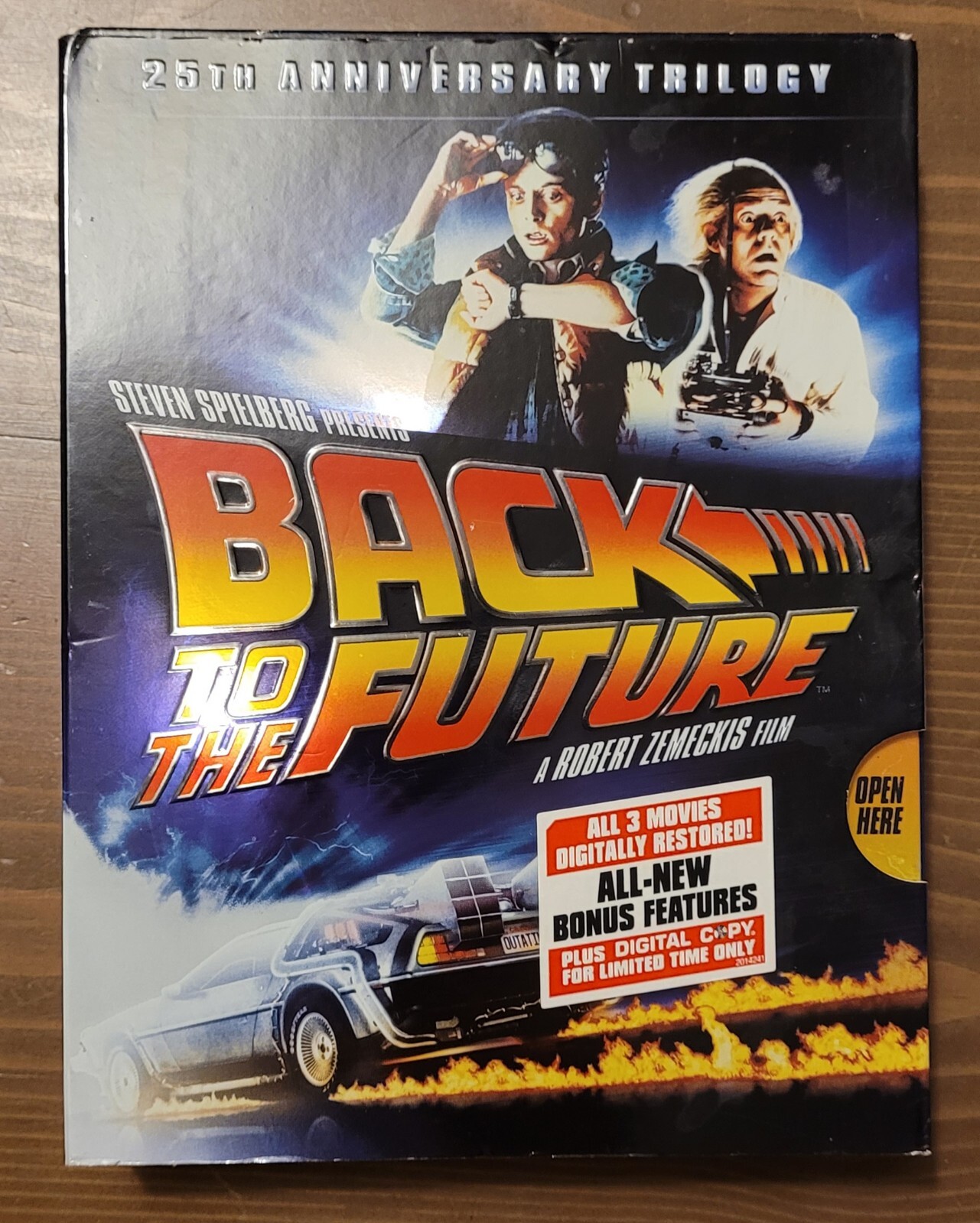 Back To The Future 25th Anniversary Trilogy 7 Disc - 3 Movie DVD Set ...
