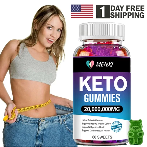Keto ACV Gummies with BHB Salts For Fat Burner Weight Loss Detox Keto Diet Pills