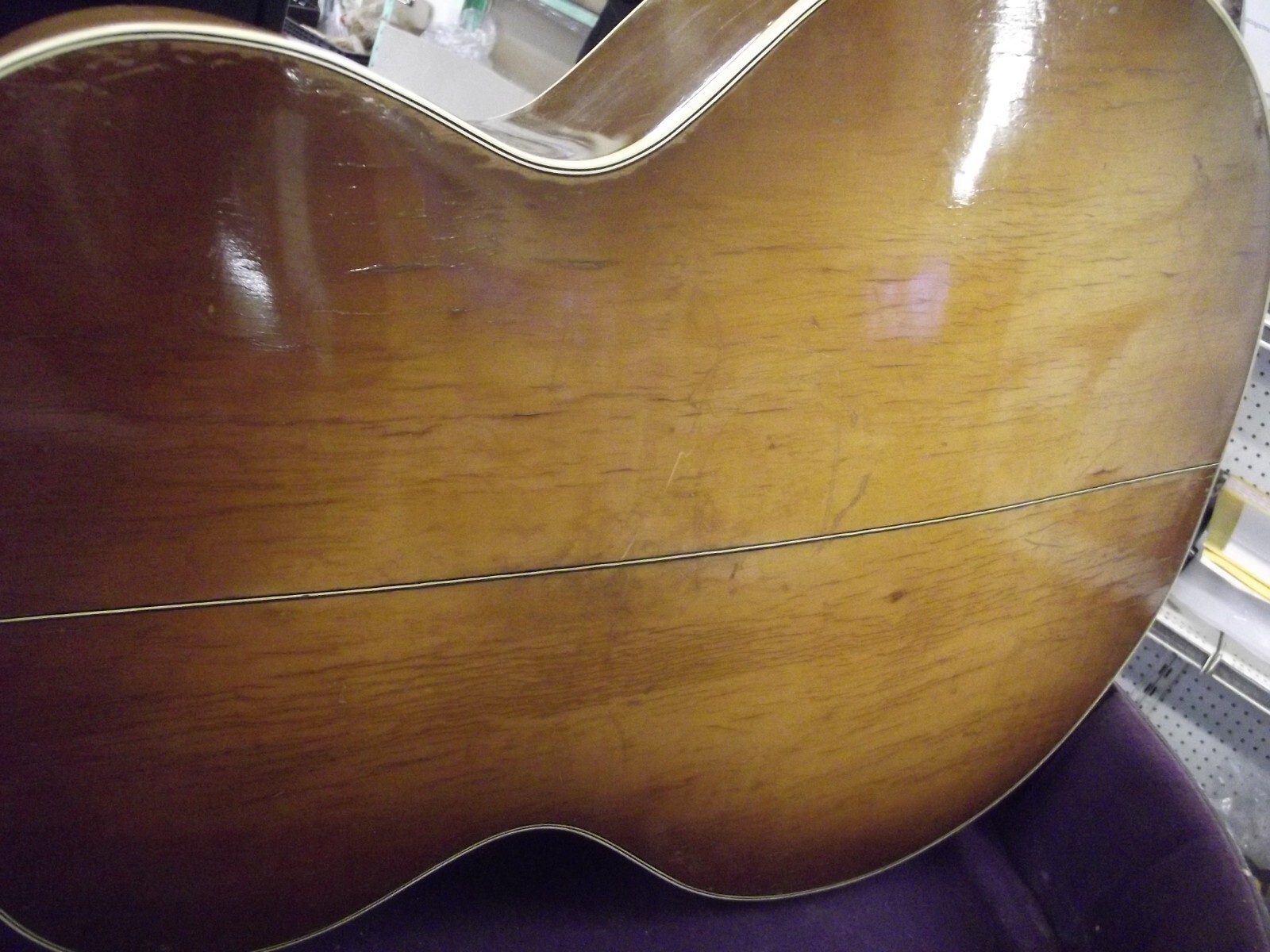 Vintage 1930's Harmony Nick Lucas Hollow Body Acoustic Archtop Guitar & Case