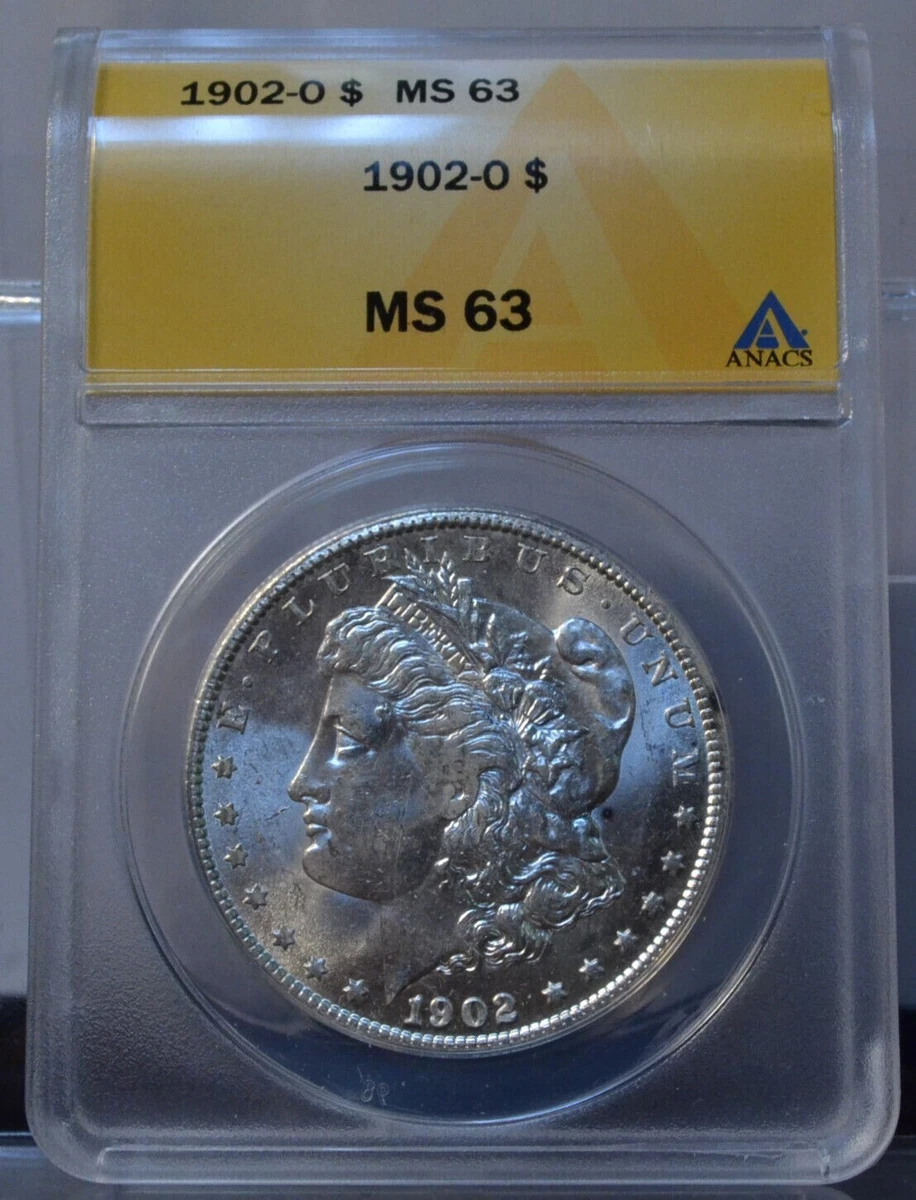 MS 63 Graded 1902 Year Morgan US Dollars (1878-1921) for sale | eBay