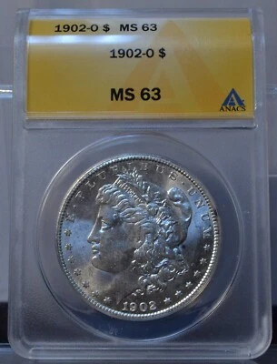MS 63 Graded 1902 Year Morgan US Dollars (1878-1921) for sale | eBay
