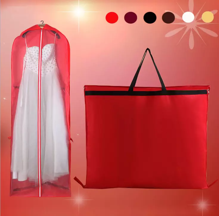 Breathable Garment Bags Bridal Gown Wedding Dresses Storage Bag Long Dress  Dust Over Large Cover Zipped Clear Bag for Home Travel, Foldable into a  Carrrying Bag, White - Walmart.ca