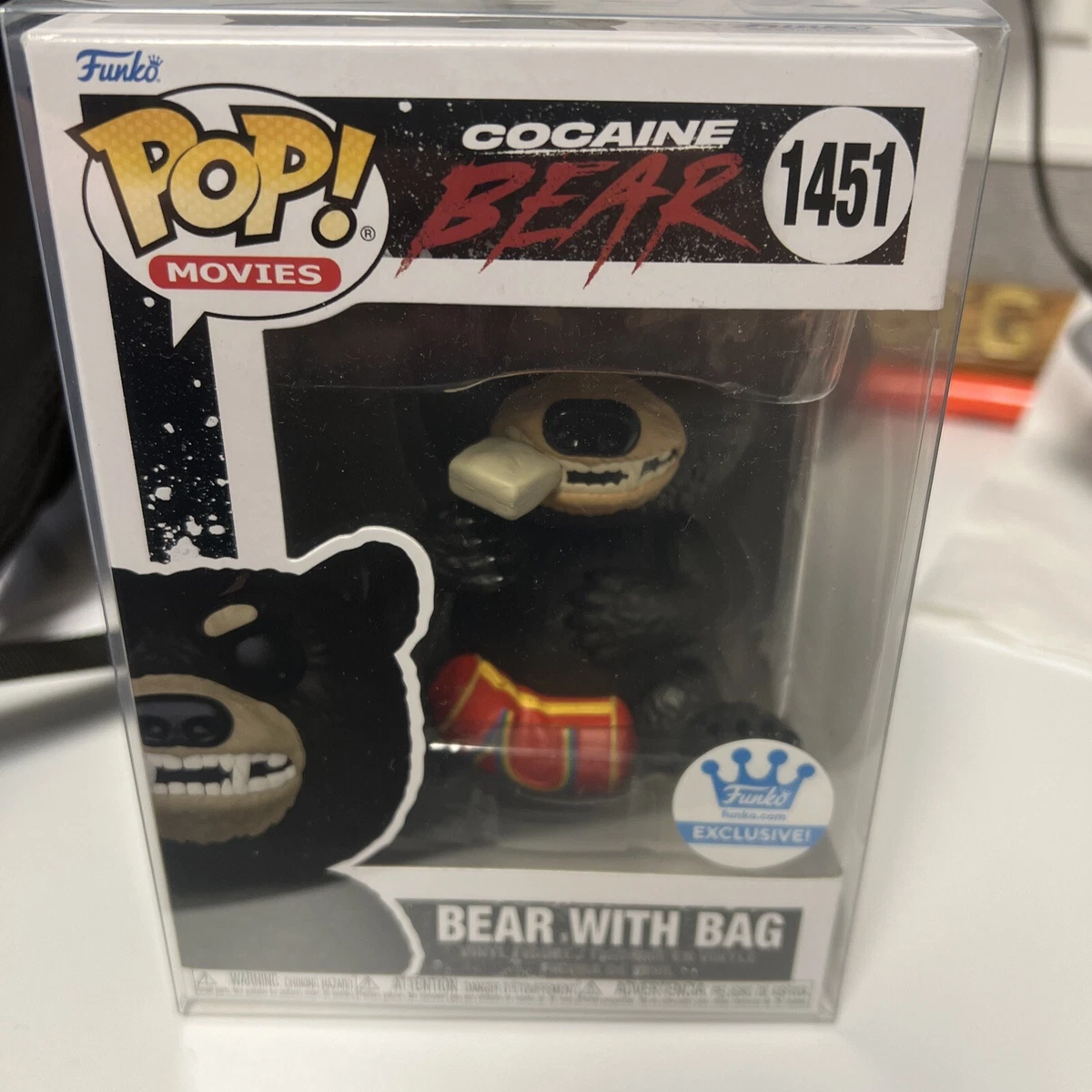 Funko Pop! Filme O Urso do Pó Branco Cocaine Bear 1451 Exclusivo
