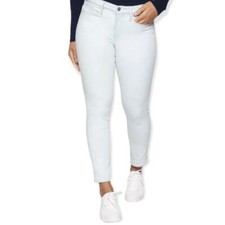 Athleta Womens Jeans Size 10 Scupltek Skinny Ankle Light Glacier Wash Stretch