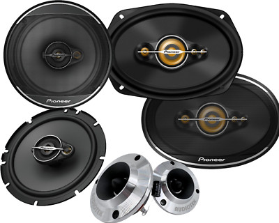 PIONEER 1400W 6X9''  TS-A6991F 5-Way  + 640W 6.5'' CAR SPEAKER & 500W Tweeter