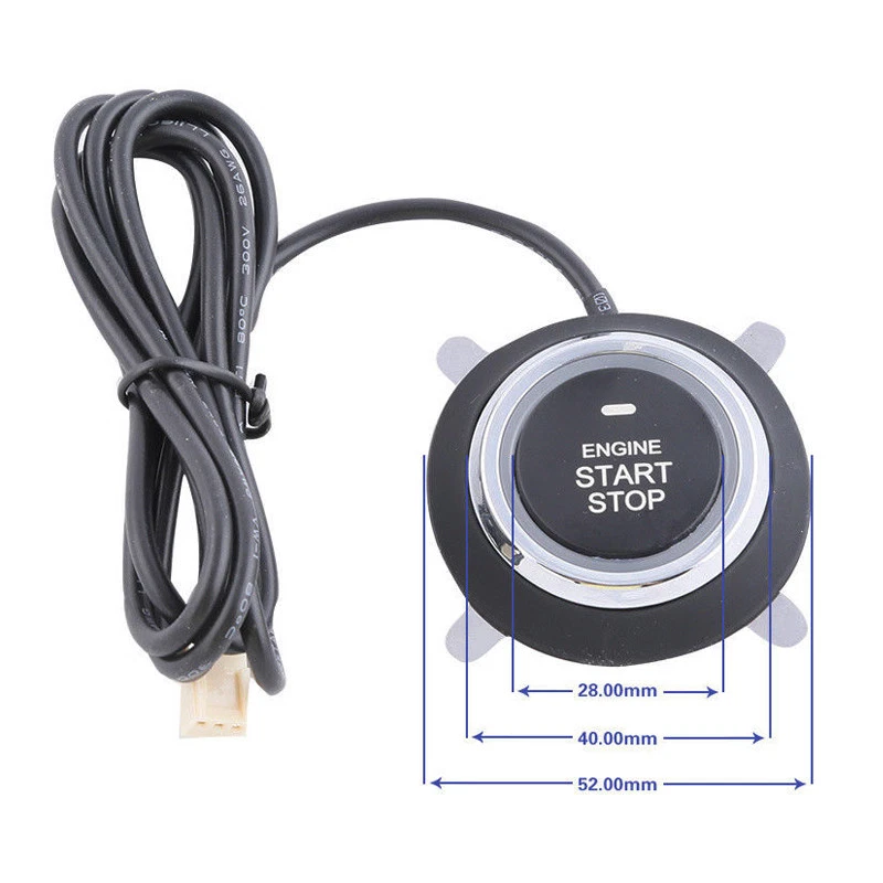 Car Alarm System Keyless Entry Push Button Remote Control Engine Start / Stop - Image 4 of 4