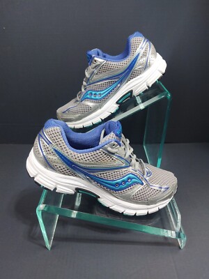 SAUCONY Cohesion 7 Women's Gray/Blue/Green Athletic Running Shoes. Size 9.    C4